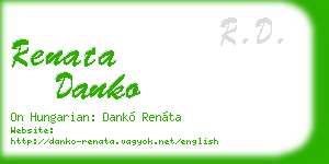 renata danko business card